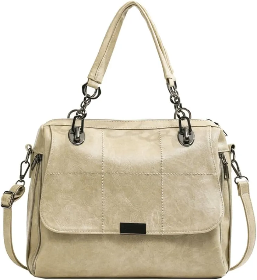 Vegan Leather Totes for Women Large Shouler Bag Fashion Crossbody Bag Purse Top Handle Satchel for Work Travel