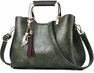 Womens Handbags and Purses Fashion Top Handle Satchel Tote PU Leather Shoulder Bags