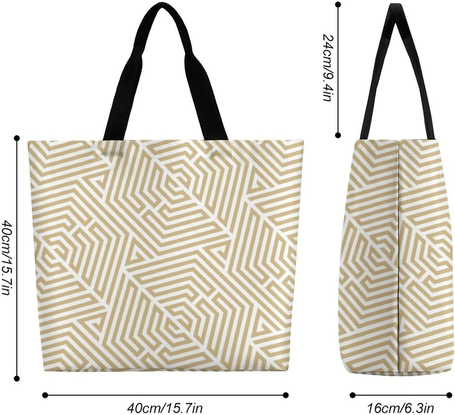 Womens Large Capacity Tote Bag for Shopping Travel and Daily Use Stylish Canvas Shoulder Bag for Beach Grocery Work