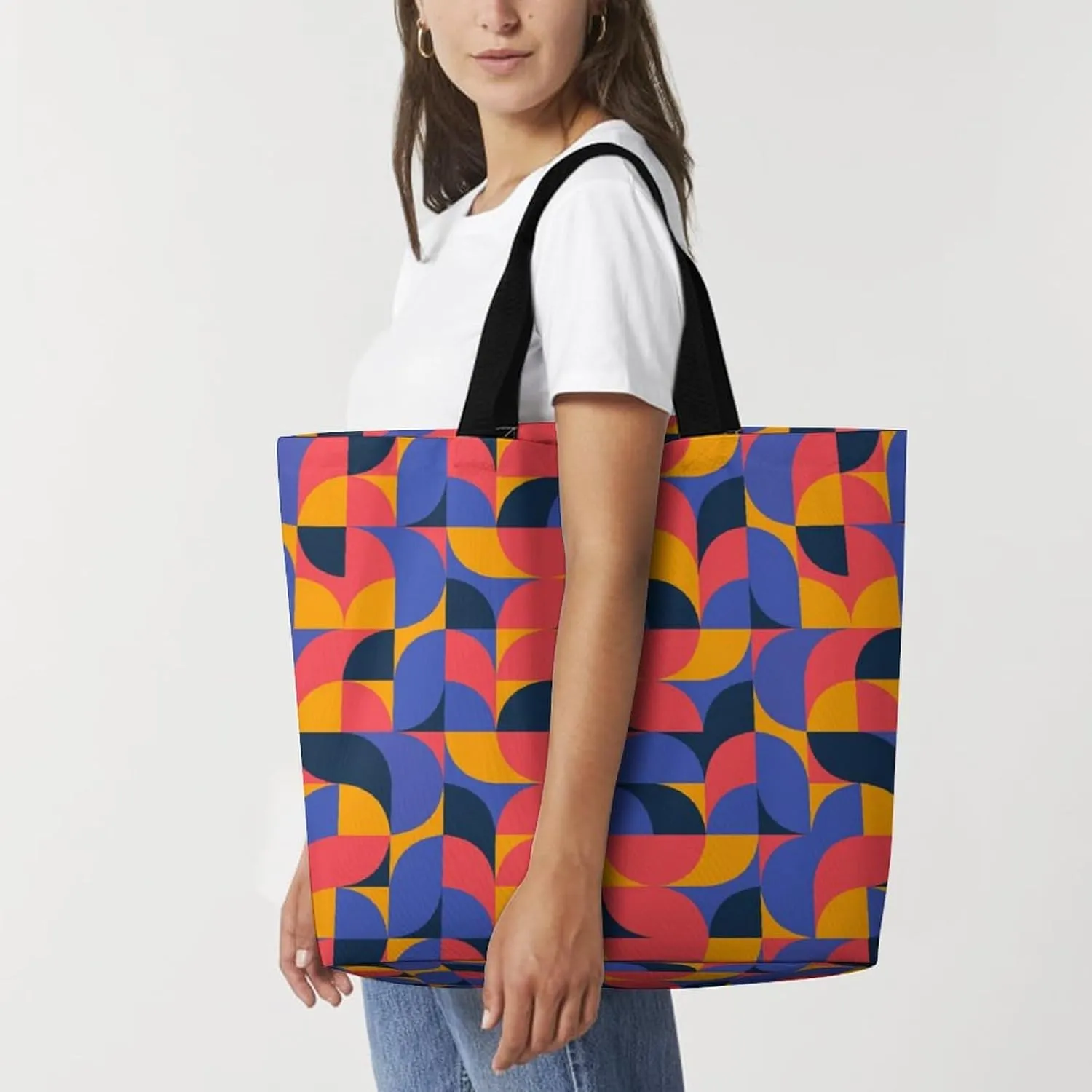 Womens Large Capacity Tote Bag for Shopping Travel and Daily Use Stylish Canvas Shoulder Bag for Beach Grocery Work