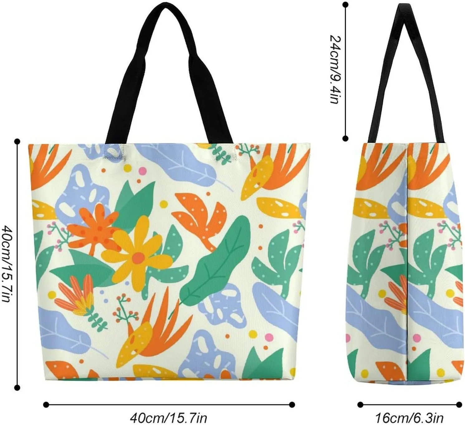 Womens Large Capacity Tote Bag for Shopping Travel and Daily Use Stylish Canvas Shoulder Bag for Beach Grocery Work