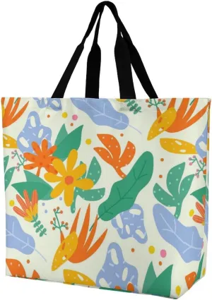 Womens Large Capacity Tote Bag for Shopping Travel and Daily Use Stylish Canvas Shoulder Bag for Beach Grocery Work