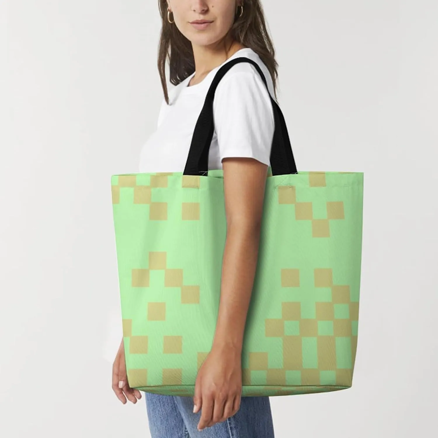 Womens Large Capacity Tote Bag for Shopping Travel and Daily Use Stylish Canvas Shoulder Bag for Beach Grocery Work