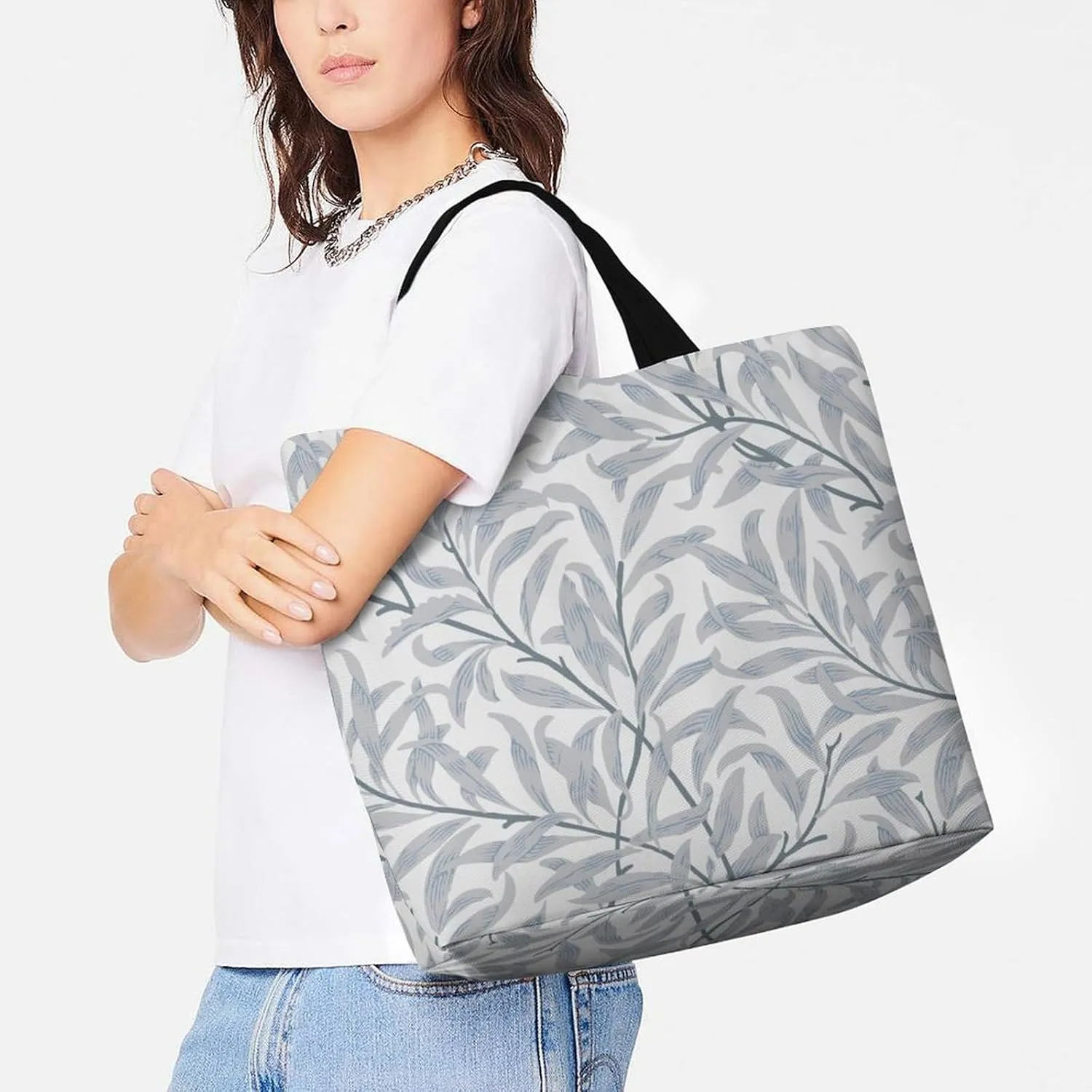 Womens Large Capacity Tote Bag for Shopping Travel and Daily Use Stylish Canvas Shoulder Bag for Beach Grocery Work