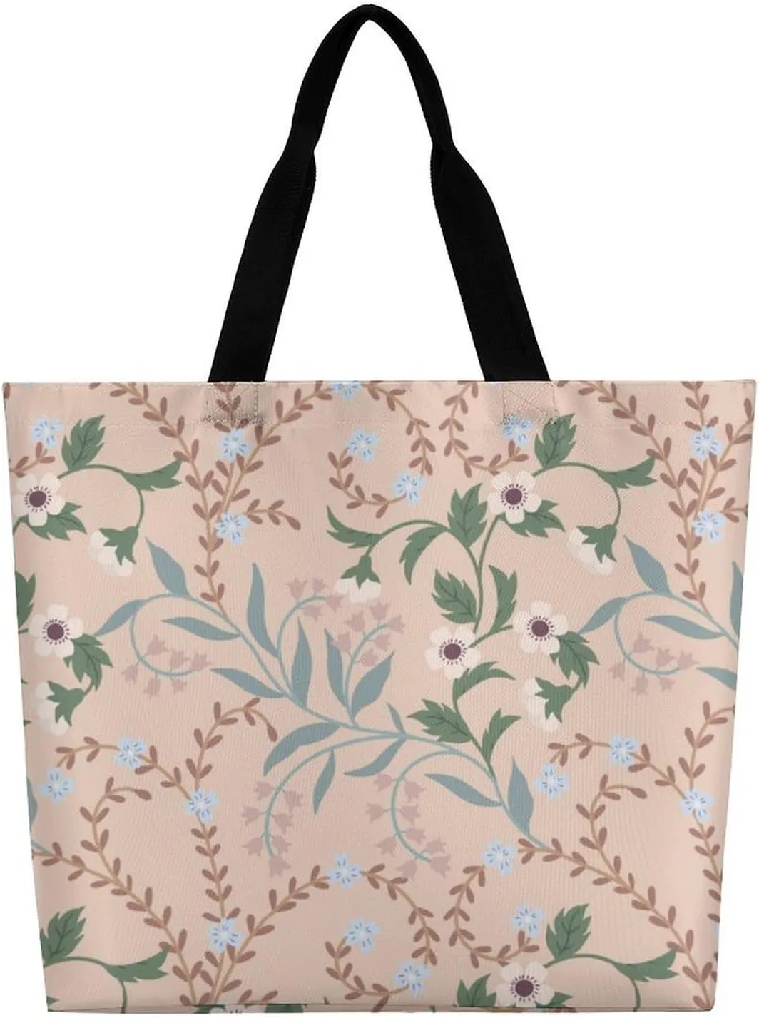 Womens Large Capacity Tote Bag for Shopping Travel and Daily Use Stylish Canvas Shoulder Bag for Beach Grocery Work