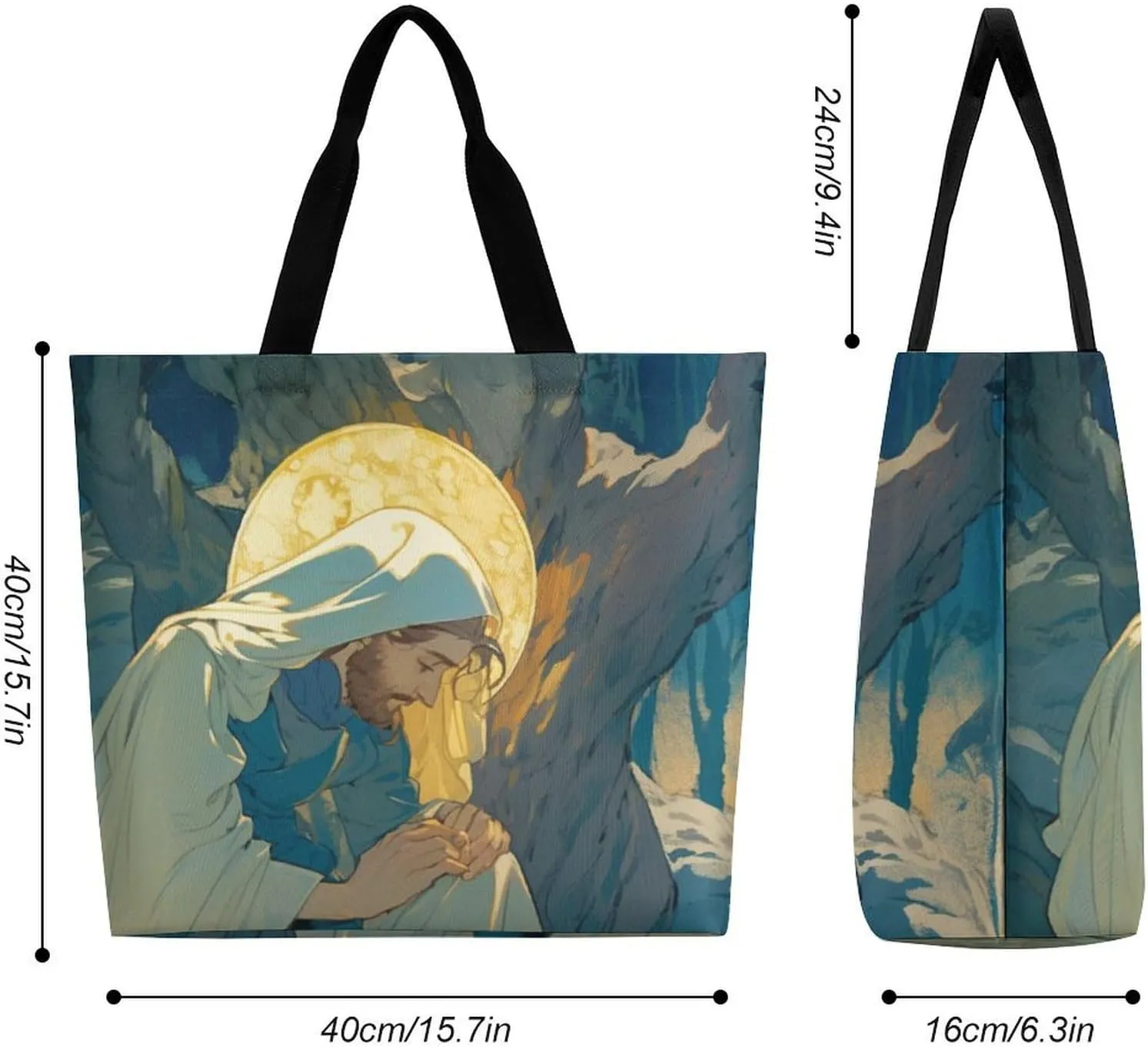 Womens Large Capacity Tote Bag for Shopping Travel and Daily Use Stylish Canvas Shoulder Bag for Beach Grocery Work
