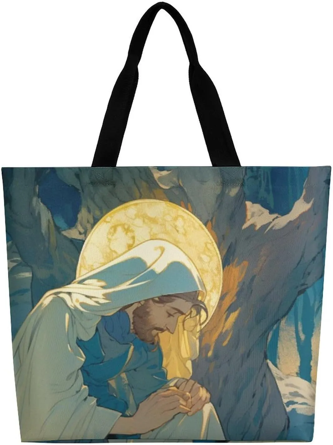 Womens Large Capacity Tote Bag for Shopping Travel and Daily Use Stylish Canvas Shoulder Bag for Beach Grocery Work