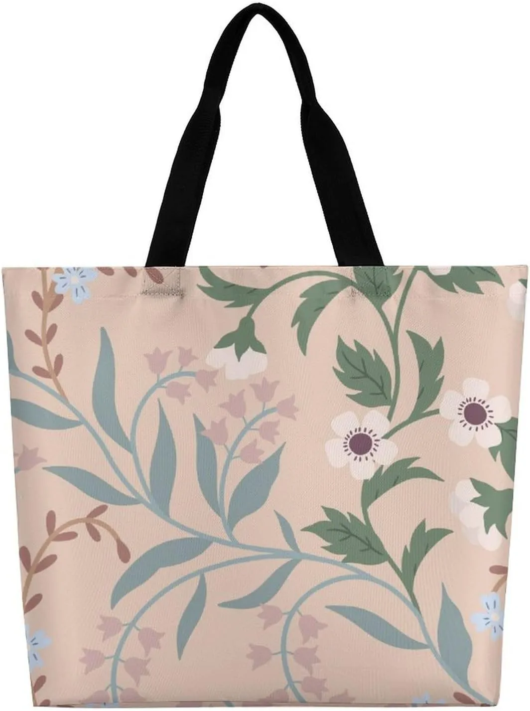 Womens Large Capacity Tote Bag for Shopping Travel and Daily Use Stylish Canvas Shoulder Bag for Beach Grocery Work