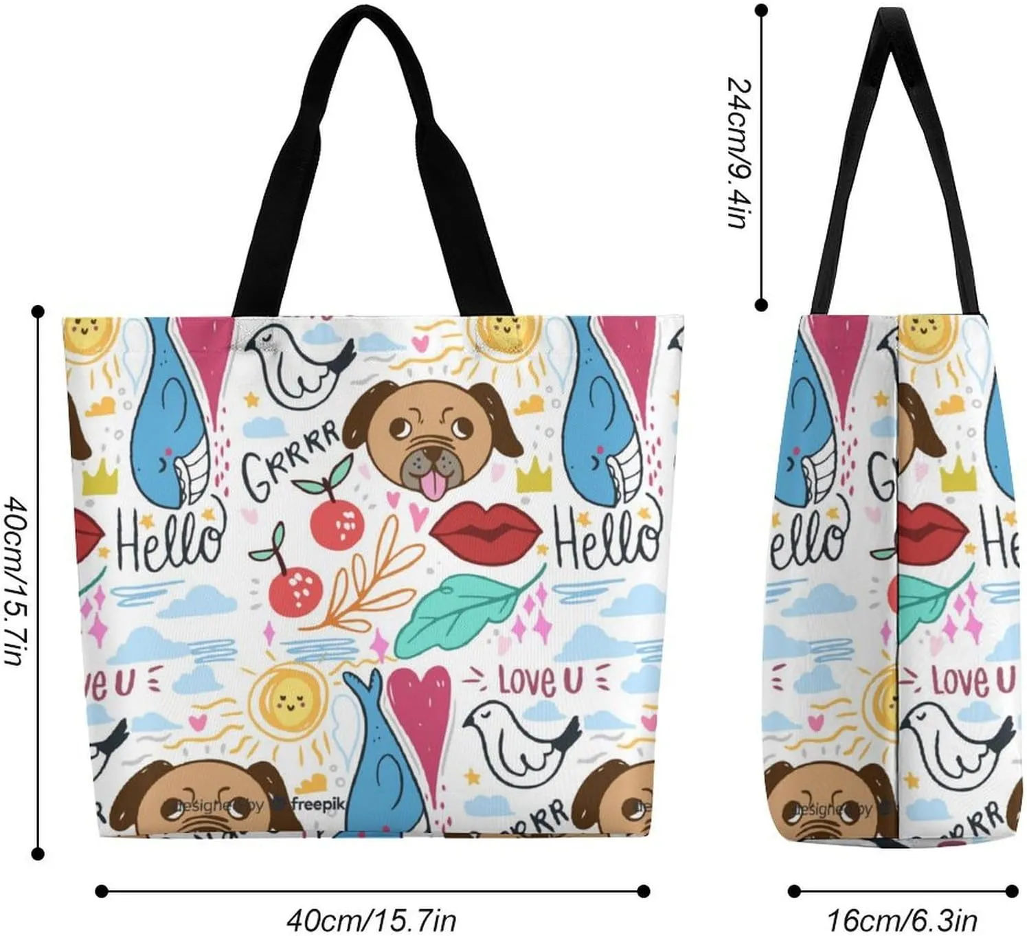 Womens Large Capacity Tote Bag for Shopping Travel and Daily Use Stylish Canvas Shoulder Bag for Beach Grocery Work