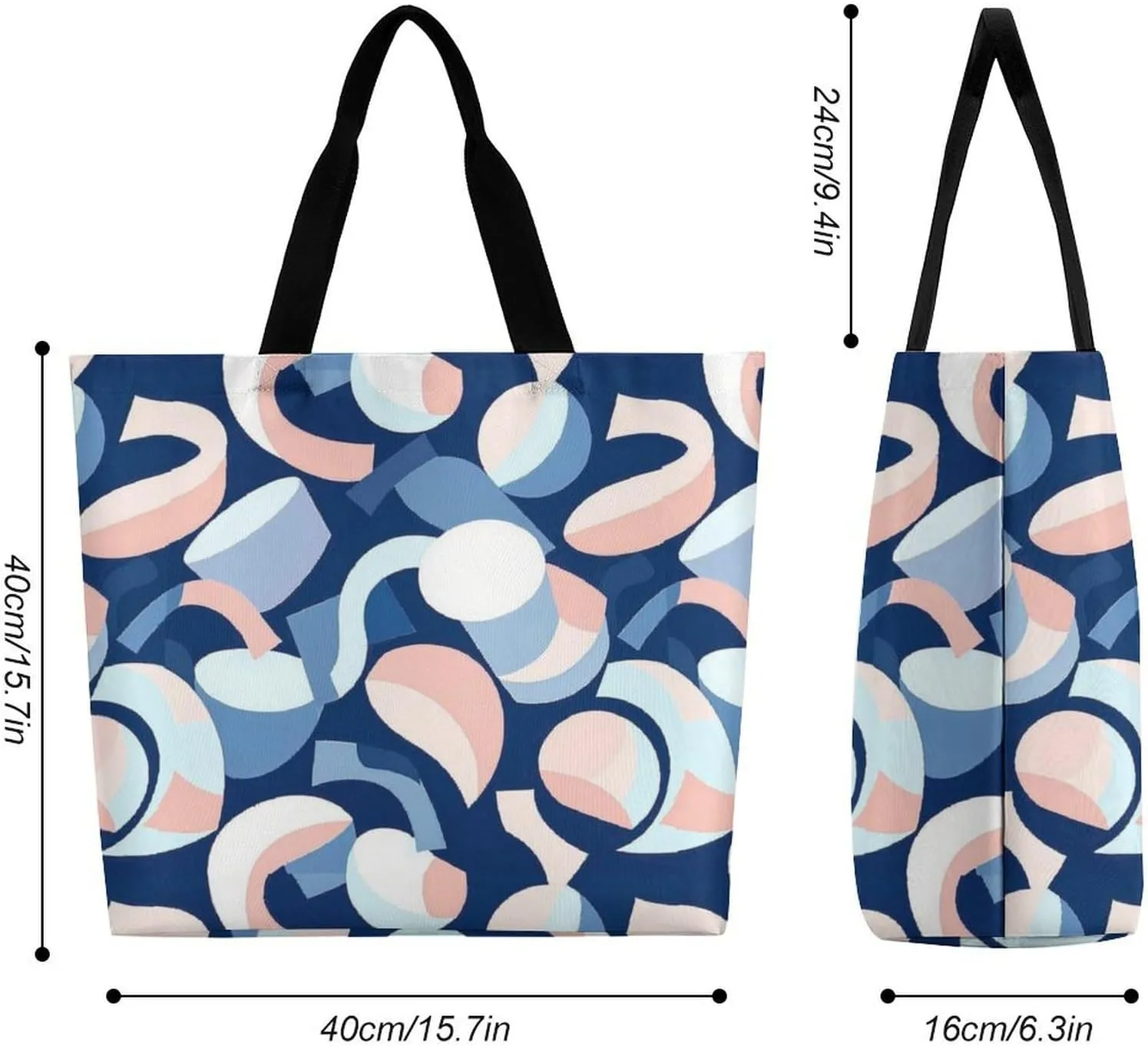 Womens Large Capacity Tote Bag for Shopping Travel and Daily Use Stylish Canvas Shoulder Bag for Beach Grocery Work