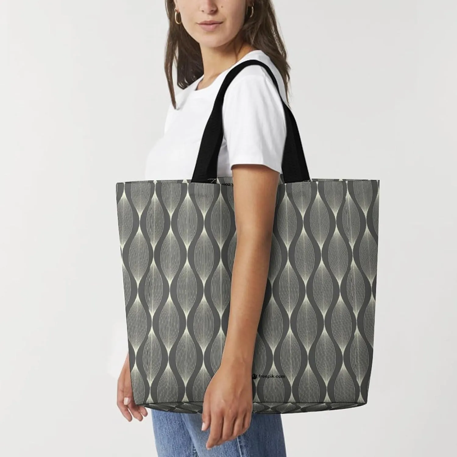 Womens Large Capacity Tote Bag for Shopping Travel and Daily Use Stylish Canvas Shoulder Bag for Beach Grocery Work