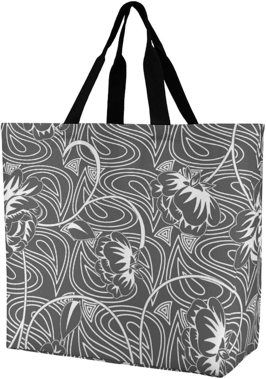 Womens Large Capacity Tote Bag for Shopping Travel and Daily Use Stylish Canvas Shoulder Bag for Beach Grocery Work