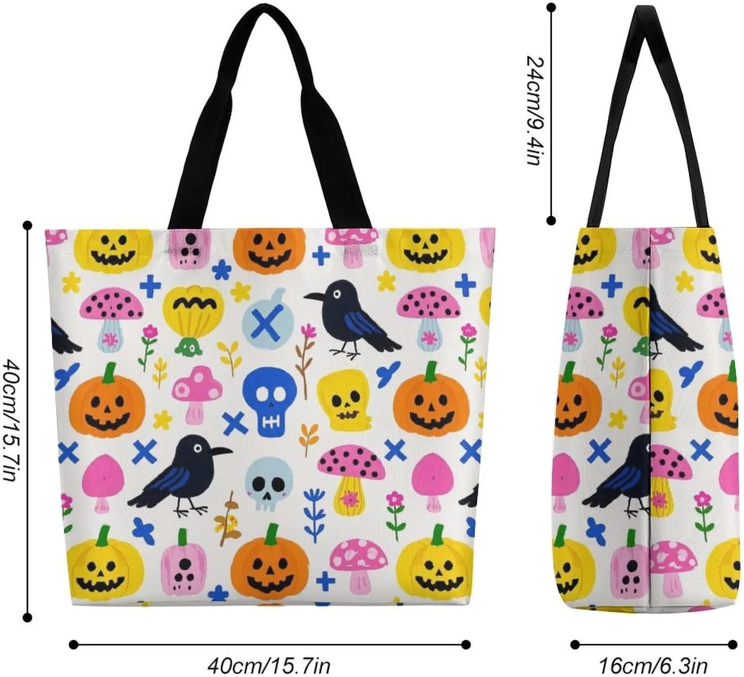 Womens Large Capacity Tote Bag for Shopping Travel and Daily Use Stylish Canvas Shoulder Bag for Beach Grocery Work