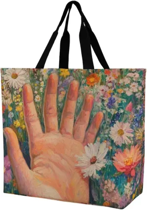 Womens Large Capacity Tote Bag for Shopping Travel and Daily Use Stylish Canvas Shoulder Bag for Beach Grocery Work