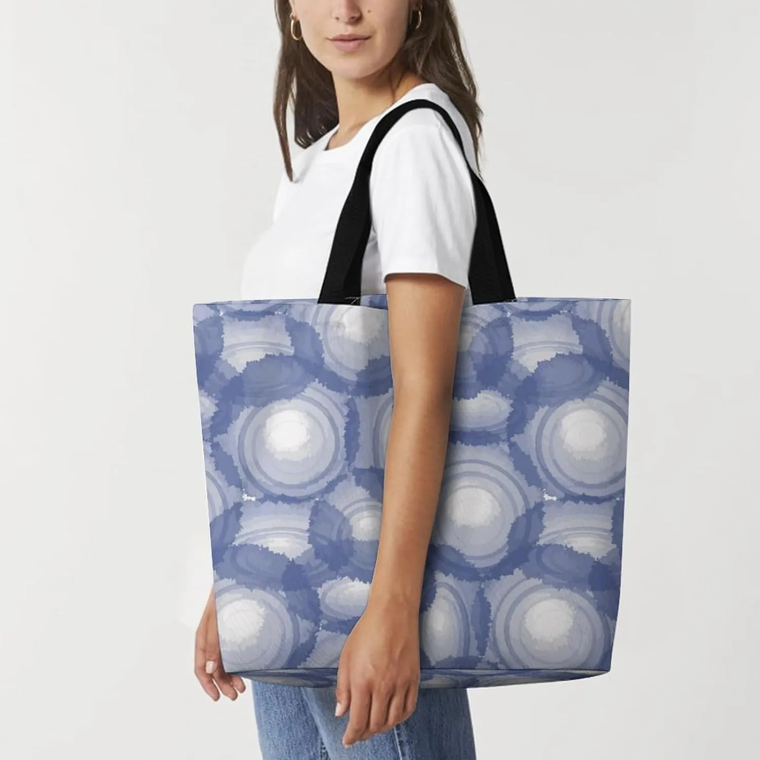 Womens Large Capacity Tote Bag for Shopping Travel and Daily Use Stylish Canvas Shoulder Bag for Beach Grocery Work