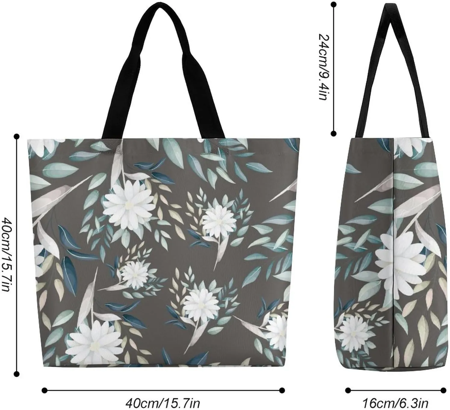 Womens Large Capacity Tote Bag for Shopping Travel and Daily Use Stylish Canvas Shoulder Bag for Beach Grocery Work