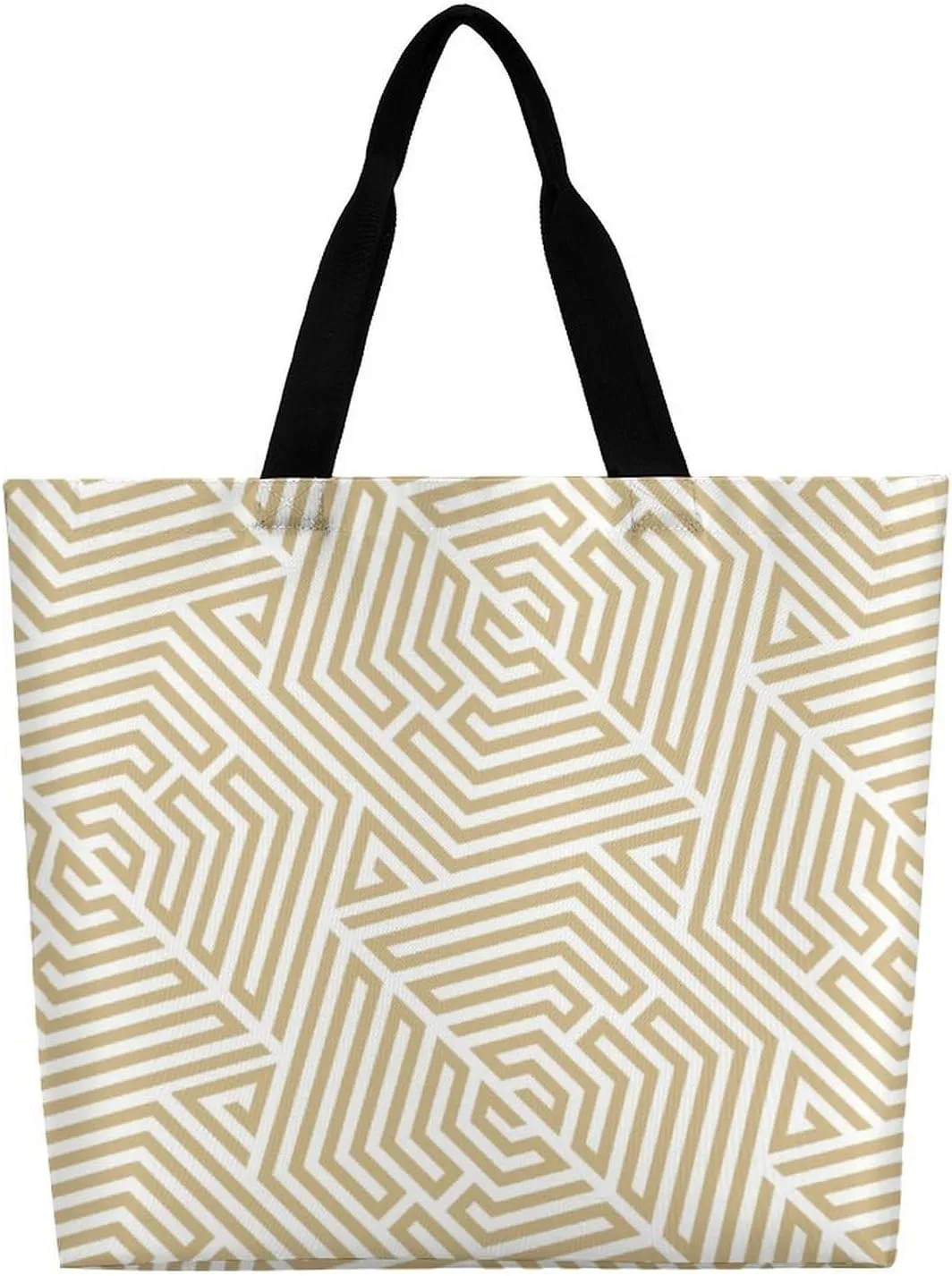 Womens Large Capacity Tote Bag for Shopping Travel and Daily Use Stylish Canvas Shoulder Bag for Beach Grocery Work