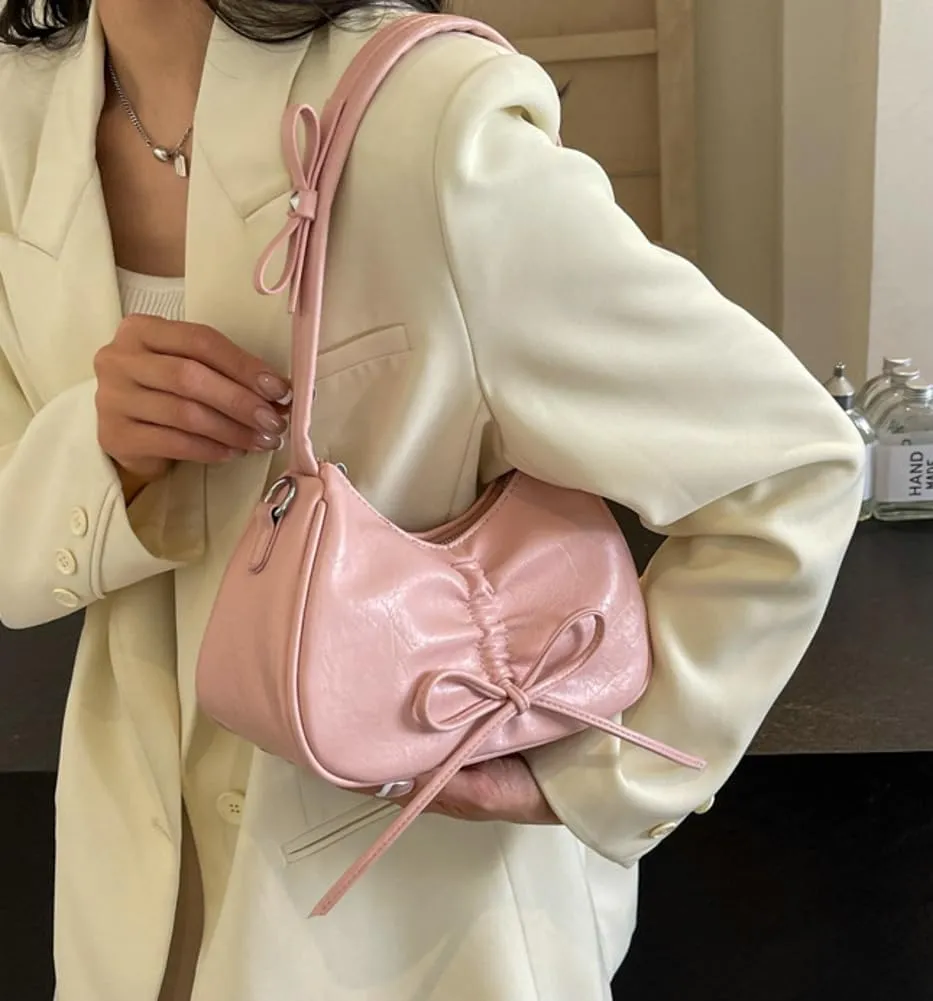 Womens Shoulder Crossbody Bag Trendy Vegan Leather Tote Dumpling Purses Y2k Small Handbag Armpit Bag Top Handle Satchel