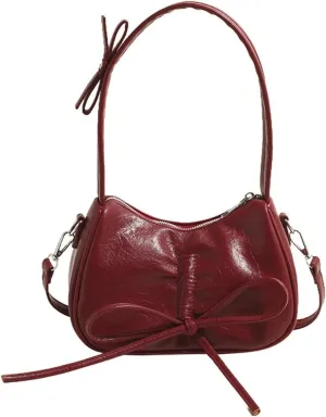 Womens Shoulder Crossbody Bag Trendy Vegan Leather Tote Dumpling Purses Y2k Small Handbag Armpit Bag Top Handle Satchel