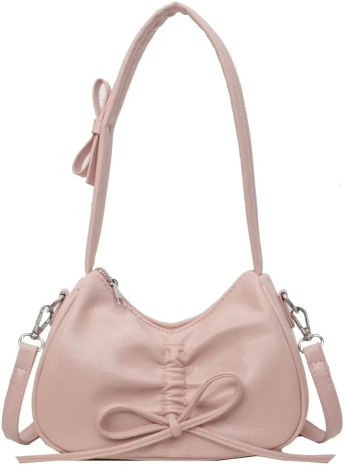 Womens Shoulder Crossbody Bag Trendy Vegan Leather Tote Dumpling Purses Y2k Small Handbag Armpit Bag Top Handle Satchel